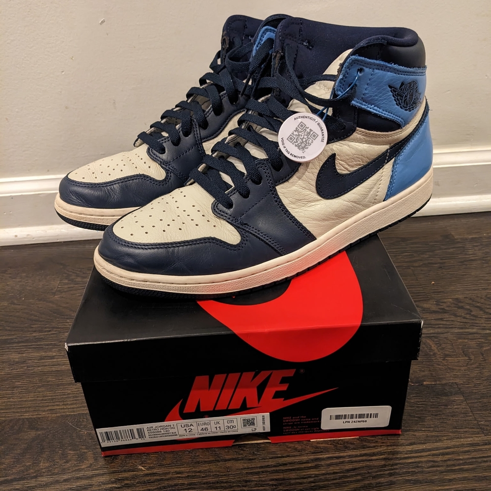 Nike Men's Retro 1 High Obsidian